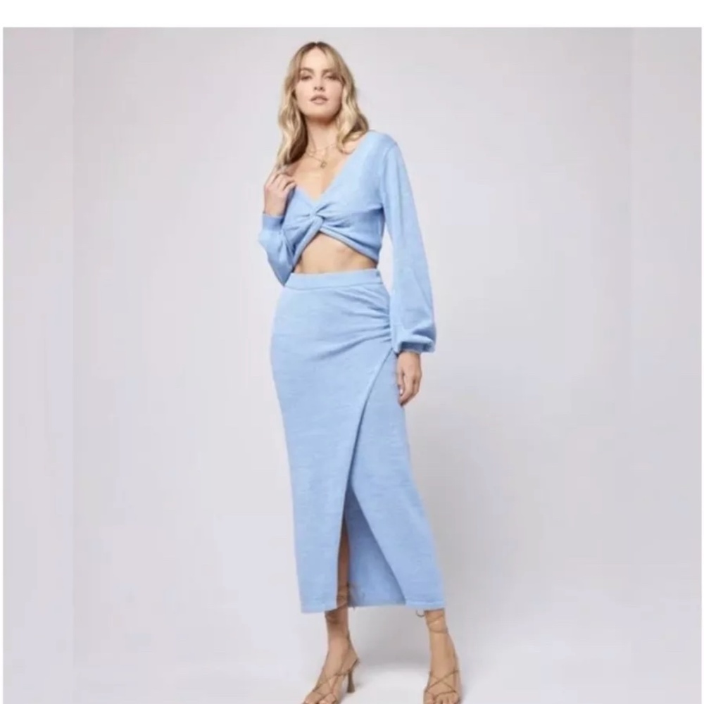 NWT L*SPACE Siren Sweater SET Medium M Blue Matching Set of 2 L Space Revolve